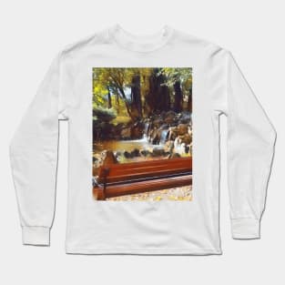 Cozy Autumn Park Garden Long Sleeve T-Shirt